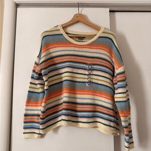 Natural Reflections Multicolor Striped Sweater